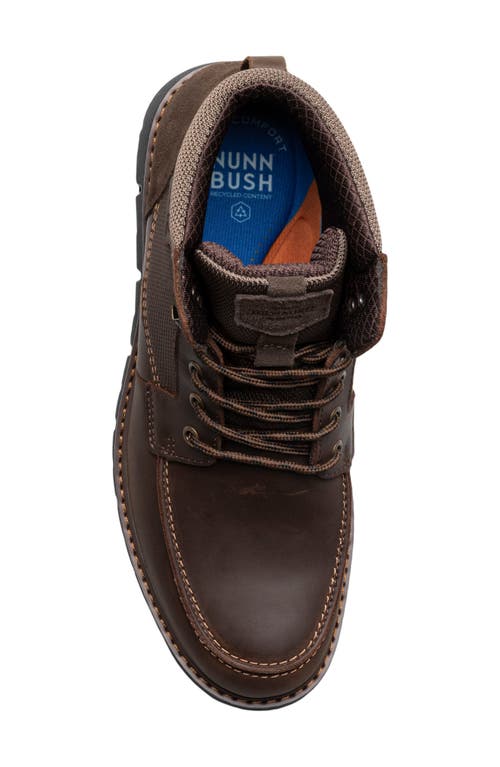 Nunn Bush Karnak Water Resistant Moc Toe Boot In Brown