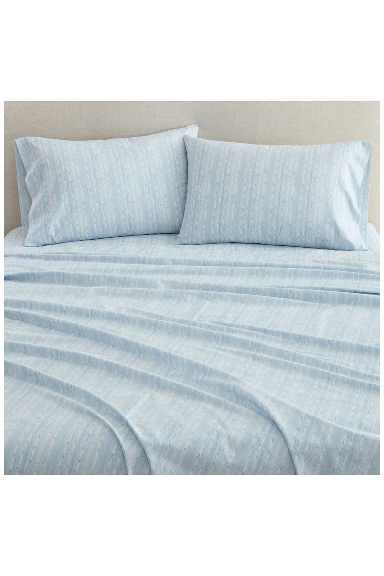 Darcy Cotton Sheet Set, Alternate, color, FROSTY BLUE/ HYDRANGEA BLUE