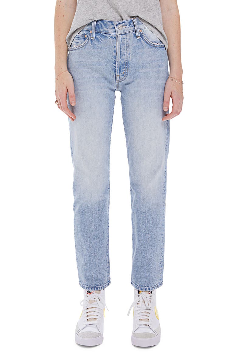 MOTHER Hiker Hover High Waist Straight Leg Jeans, Main, color, 