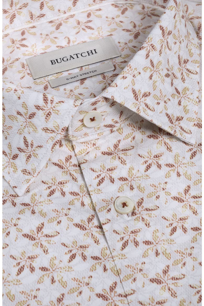 Milo OoohCotton® Floral Short Sleeve Button-Up Shirt, Alternate, color, SIENNA