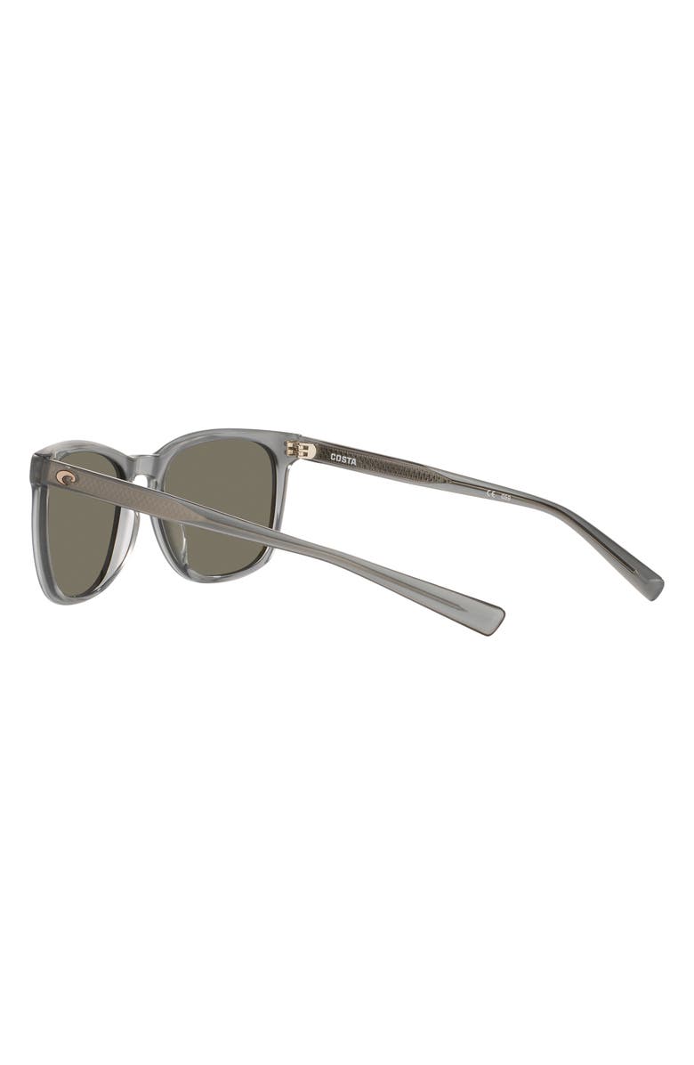Costa Del Mar Sullivan 53mm Mirrored Polarized Square Sunglasses, Alternate, color, Grey Tort