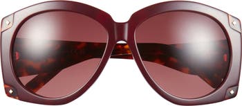61mm Round Sunglasses