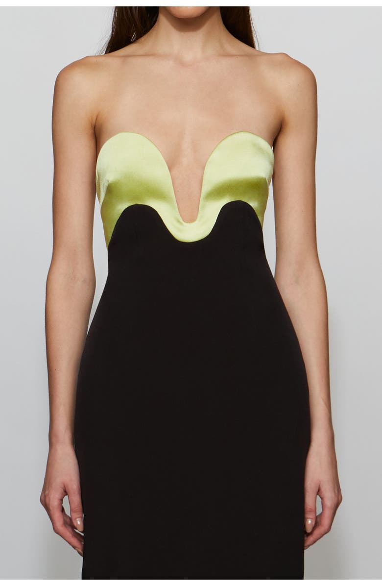 Et Ochs Bridgette Dress, Alternate, color, Black/Celery