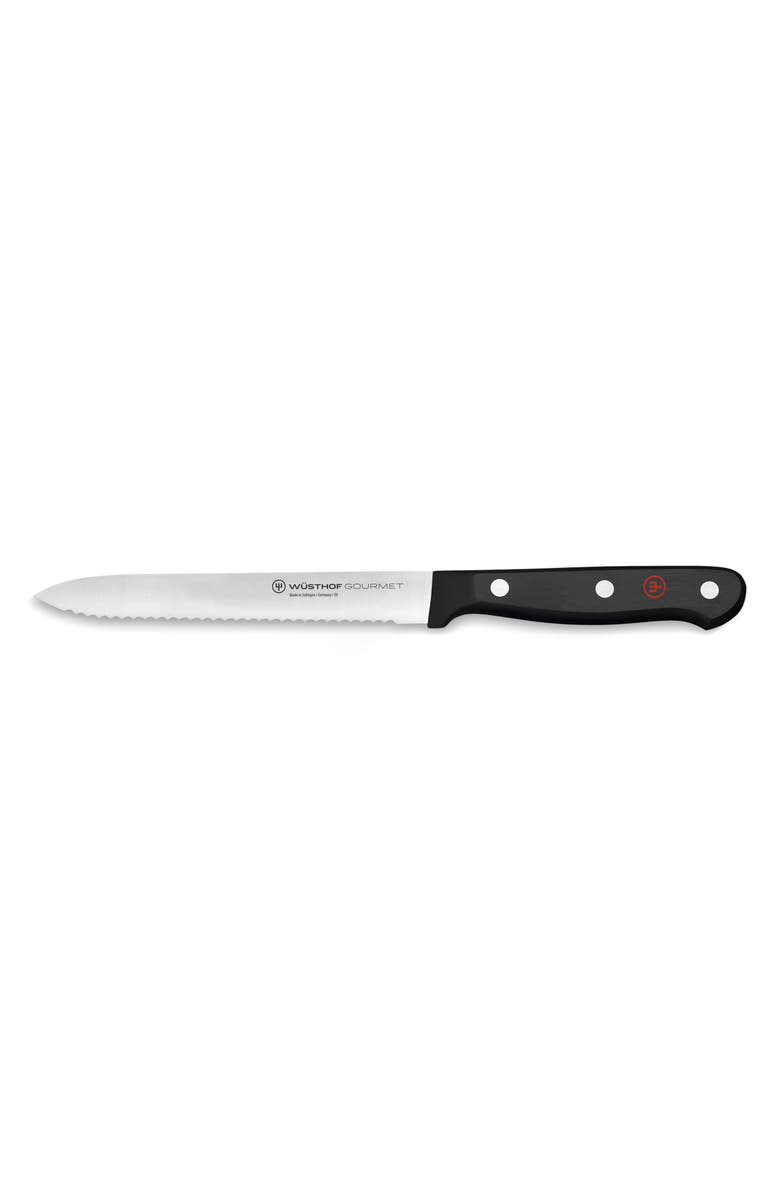 Wüsthof Gourmet 5-Inch Serrated Utility Knife, Main, color, 