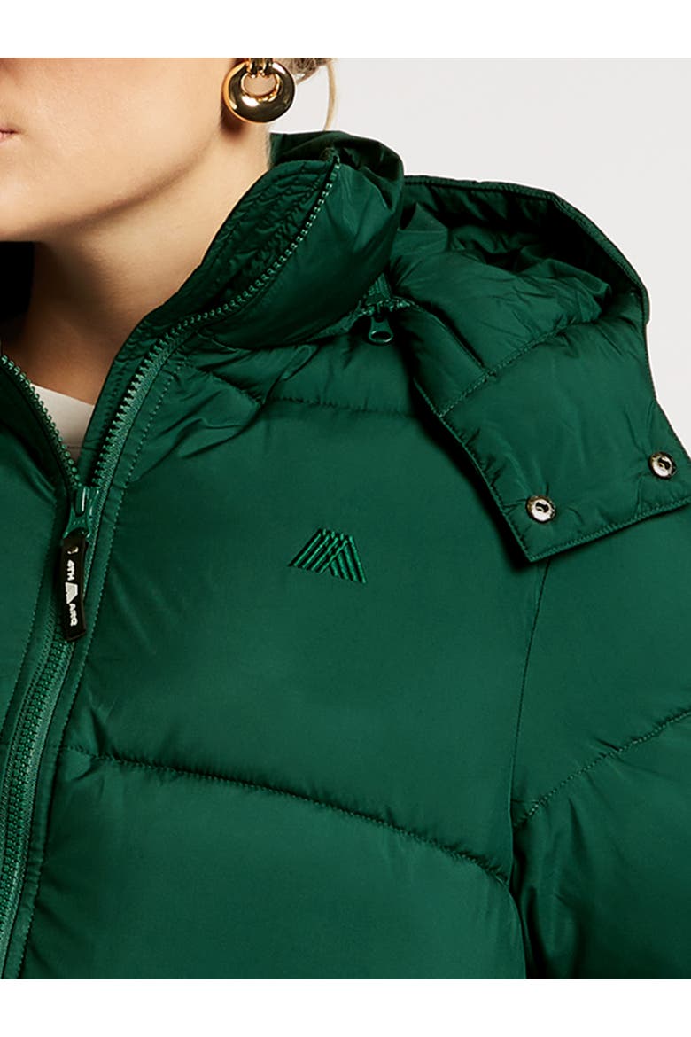 Hudson Long Sleeve Hooded Puffer Coat, Alternate, color, Forest Green