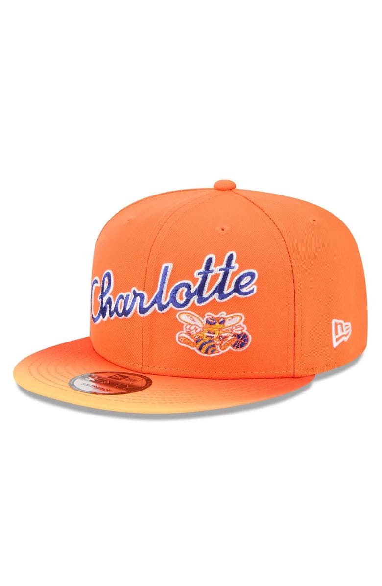 New Era Men's New Era Orange Charlotte Hornets 2025/26 City Edition Alternate 9FIFTY Snapback Hat, Alternate, color, Orange