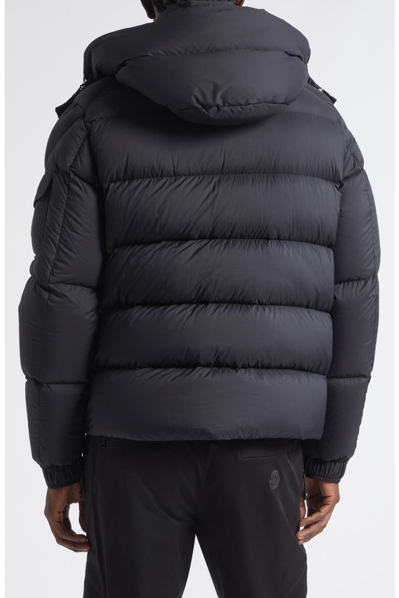 Maya 70 Hooded Quilted Down Jacket, Alternate, color, BLACK/ BLACK