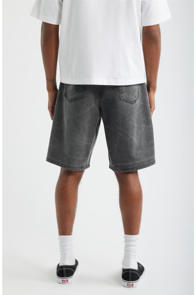 Bigwig Baggy Denim Shorts, Alternate, color, BLACK WRINKLE WASH