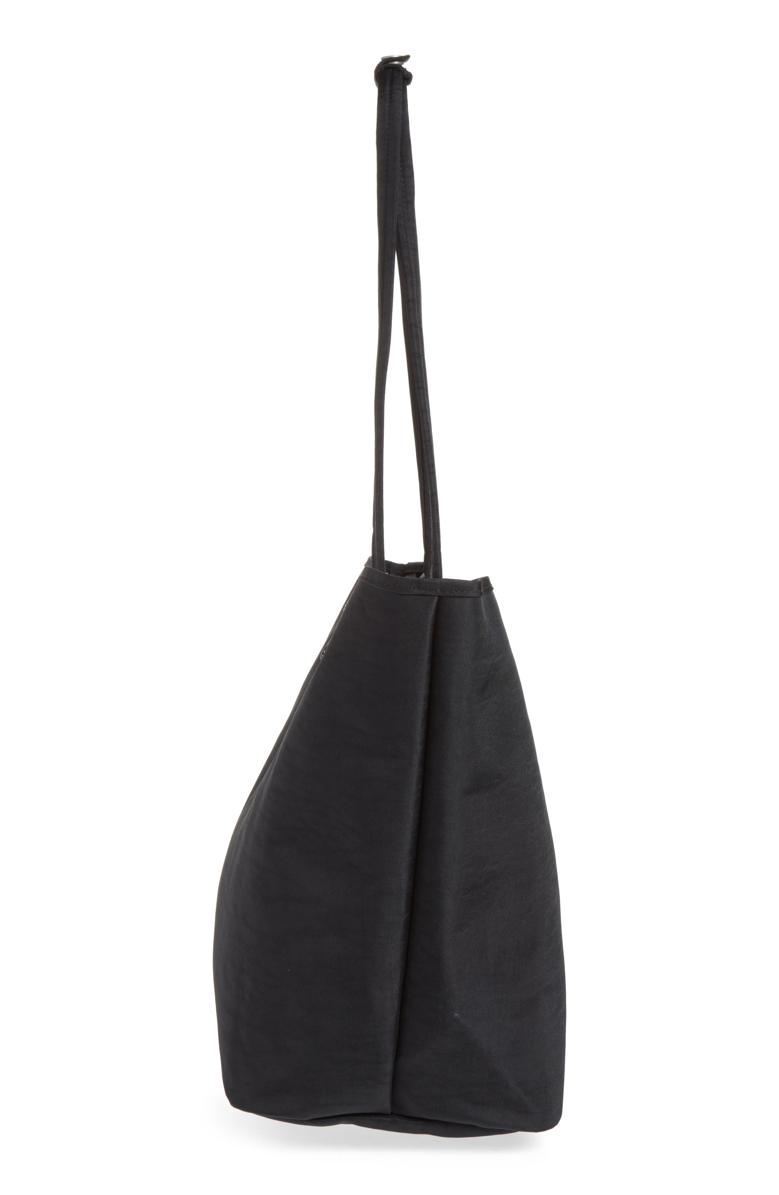 Large Nylon Reversible Tote, Alternate, color, BLACK MIX