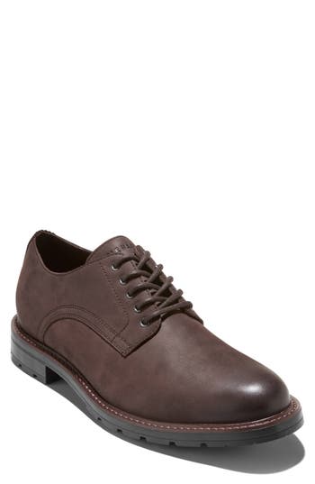Cole Haan Chamberlin Grand Plain Toe Derby In Brown