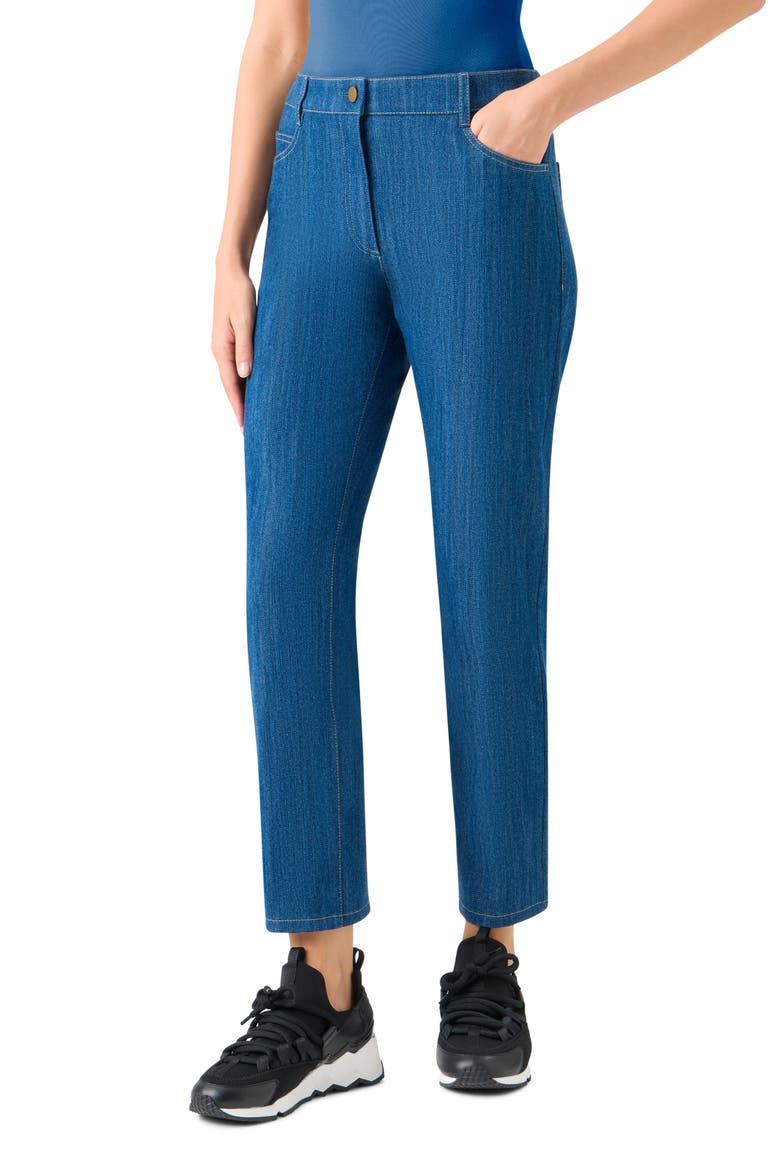 Ankle Narrow Leg Jeans, Alternate, color, MEDIUM BLUE DENIM