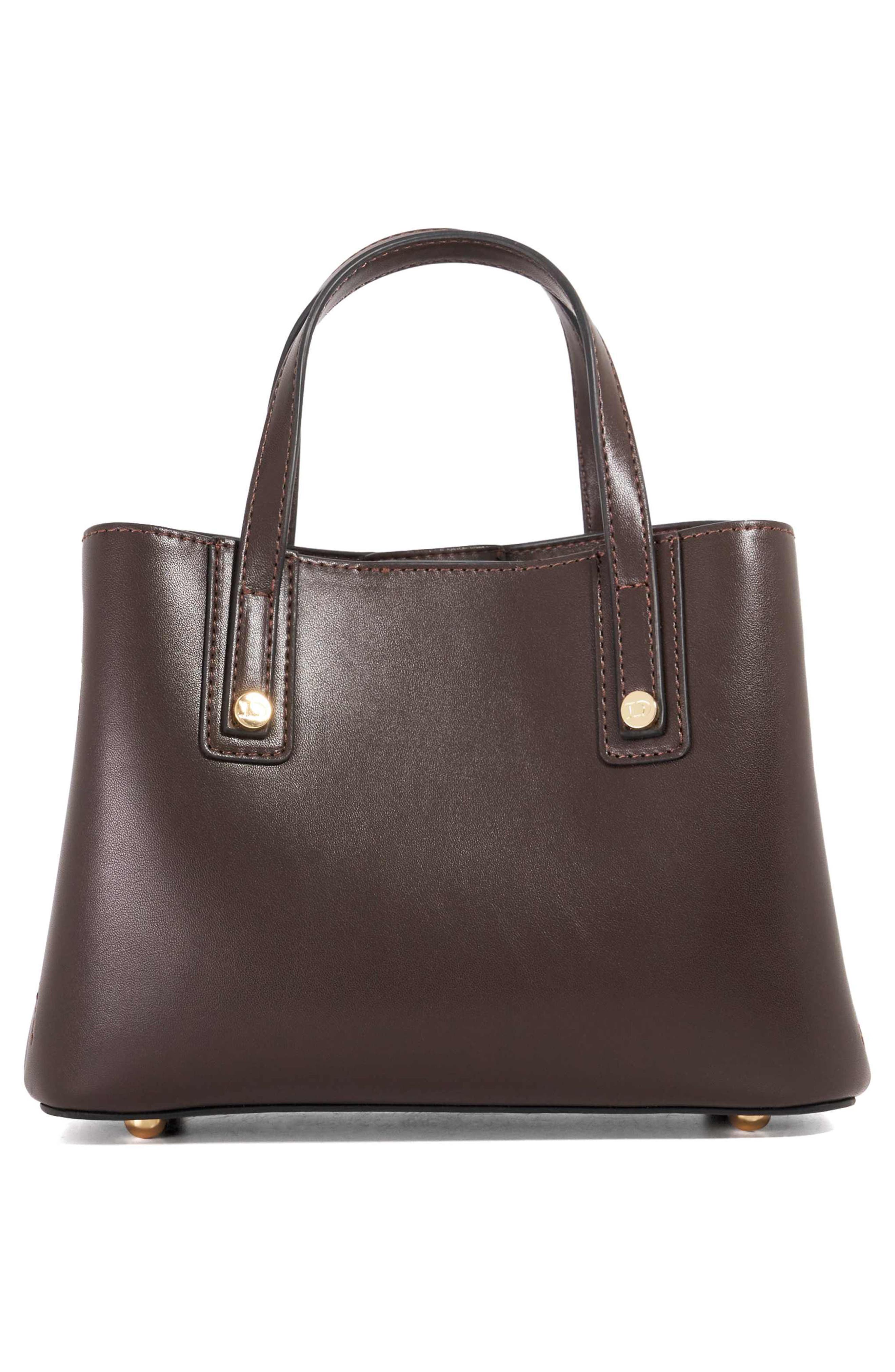 Dune London Deavie Woven Tote Bag, Alternate, color, Dark Brown