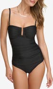 DKNY Ruched One-Piece Swimsuit