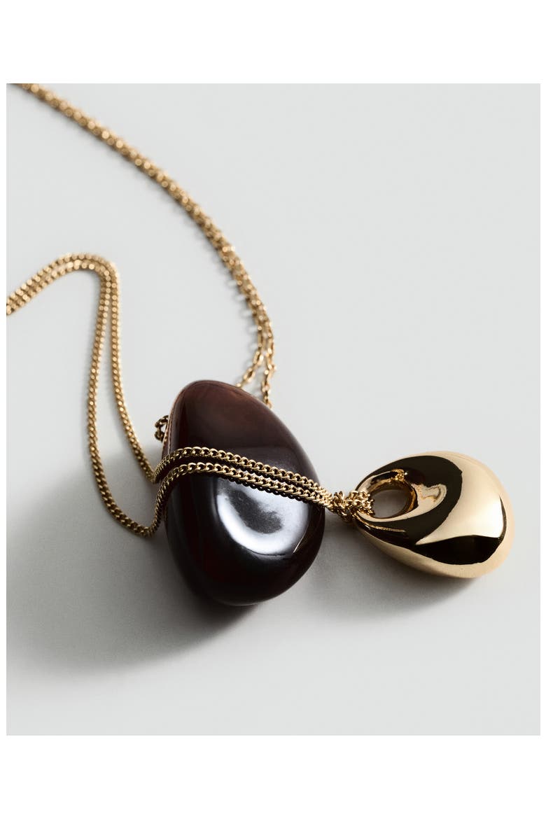 Double Pendant Necklace, Alternate, color, GOLD
