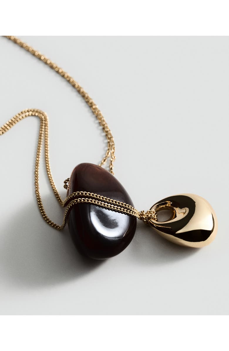 MANGO Double Pendant Necklace, Alternate, color, 