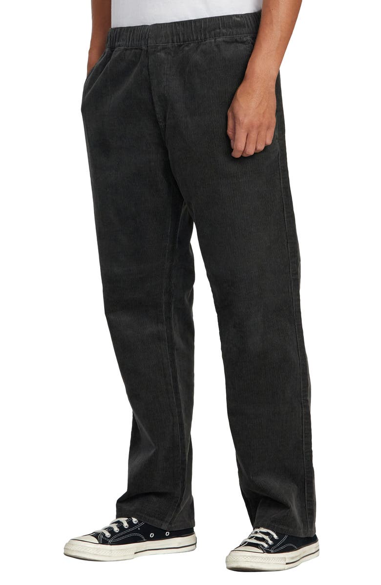 RVCA Americana Elastic Waist Corduroy Pants, Alternate, color,