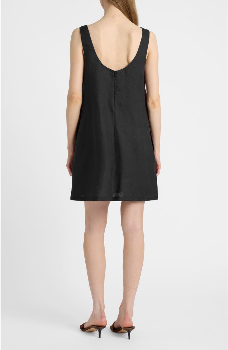 Santorelli Jaclyn Sleeveless Shift Dress, Alternate, color, Black