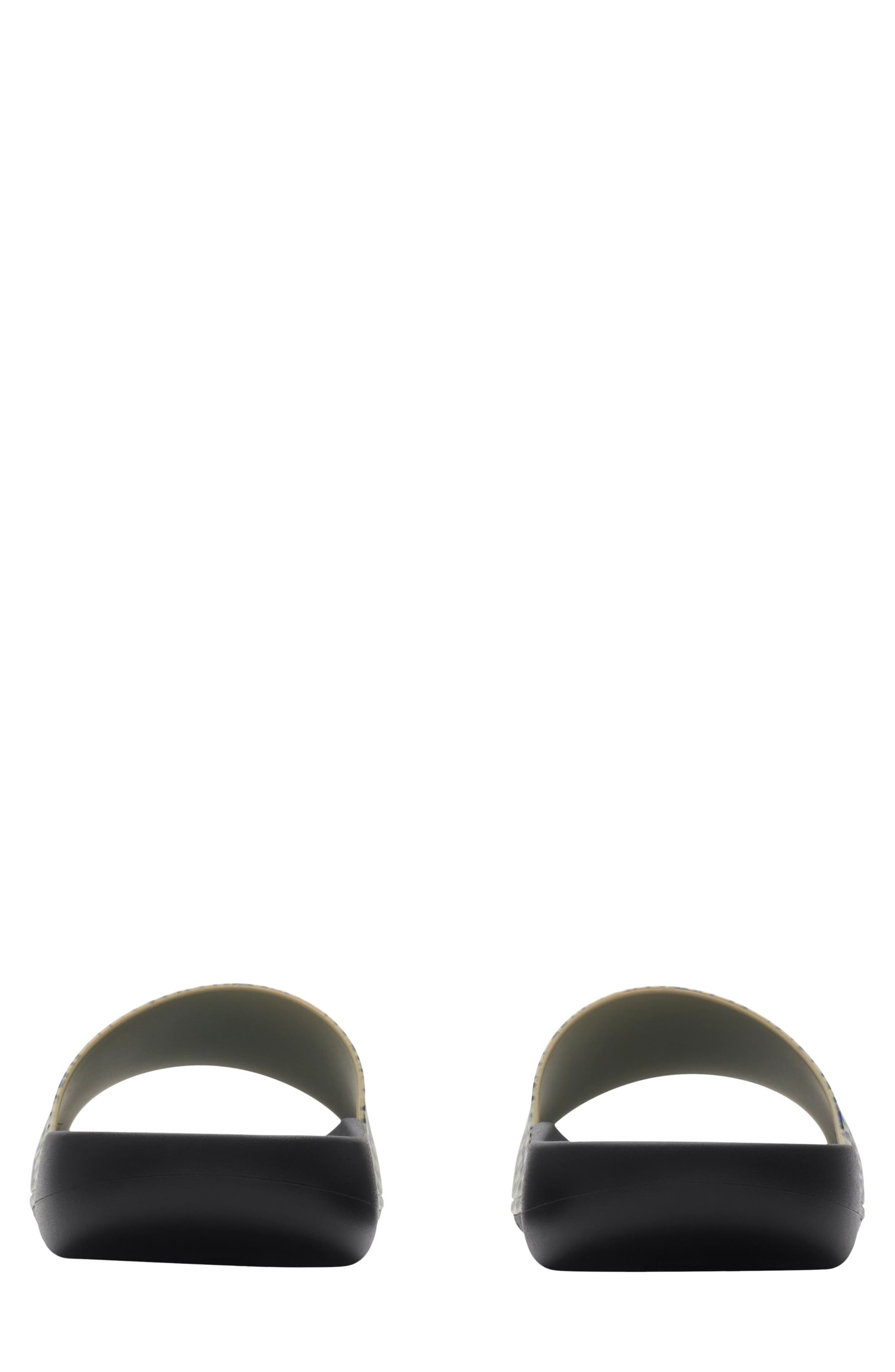 Burberry Dive Embossed Check Pool Slide Sandal, Alternate, color, 