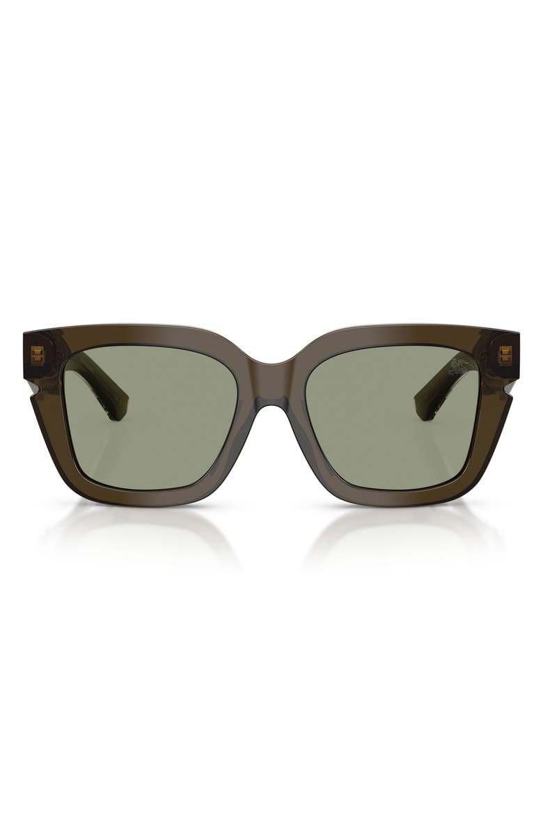 Burberry 54mm Square Sunglasses, Main, color, Green