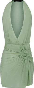 ViX Paula Hermanny Karina Semisheer Stretch Mesh Cover-Up Minidress