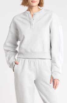 Cloud Plush Henley Sweatshirt