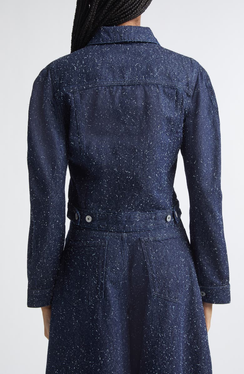 Jacquemus The Ovalo de Nîmes Denim Jacket, Alternate, color, Navy