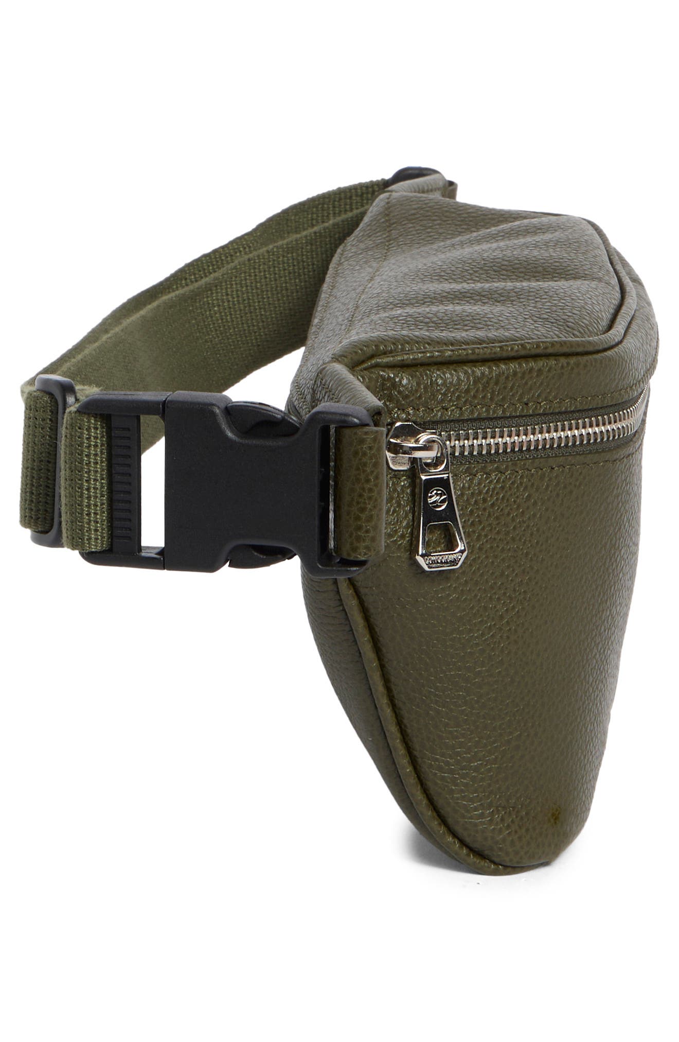 Medium Le Foulonné Leather Belt Bag, Alternate, color, KHAKI