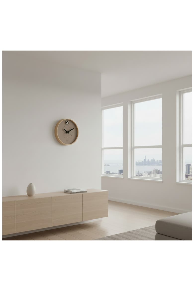 Dot Cuckoo Clock, Alternate, color, TAUPE