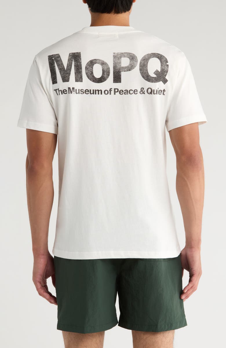 Museum of Peace & Quiet Contemporary Cotton Graphic T-Shirt, Alternate, color, White