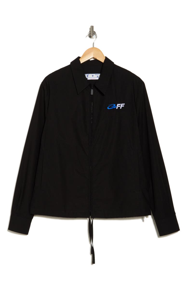 Off-White Exact Opposites Hybrid Shirt Jacket, Alternate, color,