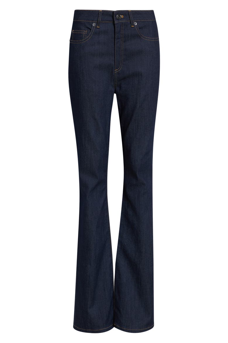 Stevie High Waist Straight Leg Jeans, Alternate, color, INDIGO