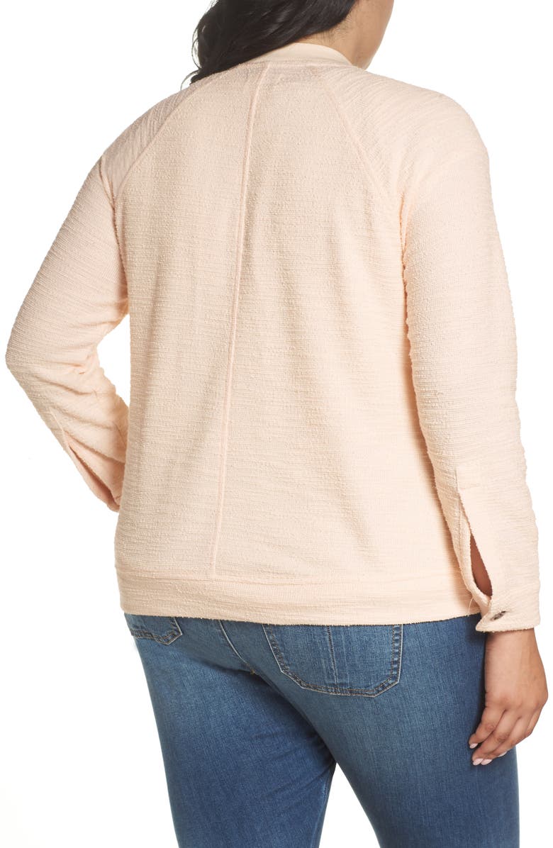 Caslon<sup>®</sup> Knit Bomber Jacket, Alternate, color, 