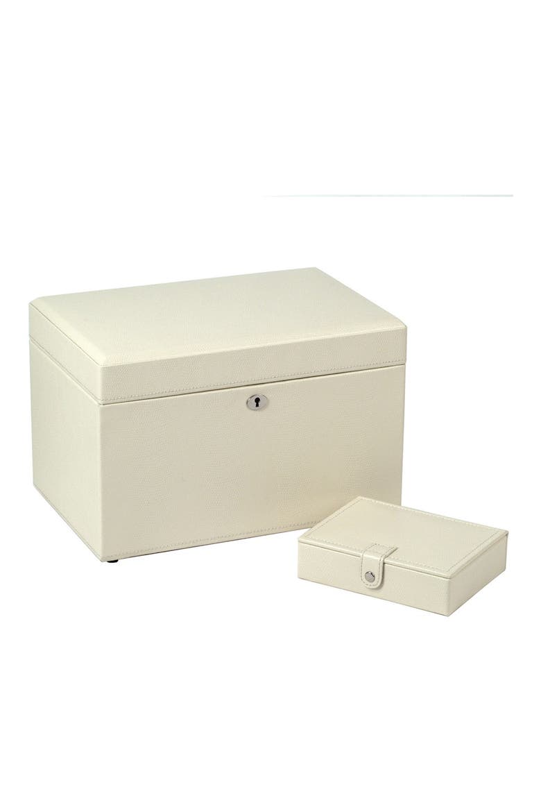 London Medium Jewelry Box, Main, color, CREAM