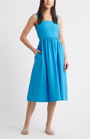 Caslon® Woven Midi Sundress