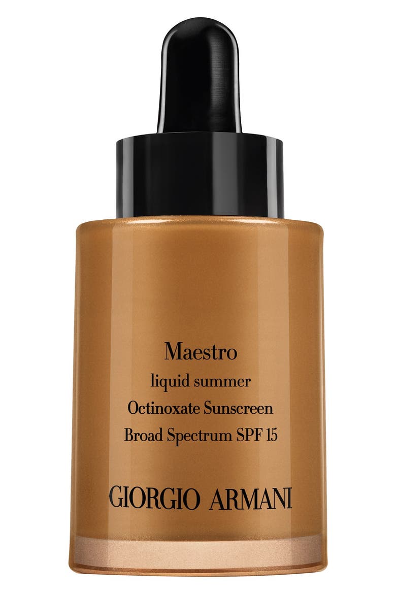 Giorgio Armani 'Maestro' Liquid Summer Bronzer SPF 15, Main, color, 100