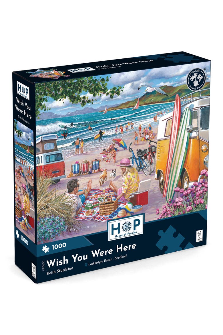Wish You Were Here 1,000-Piece Jigsaw Puzzle, Alternate, color, MULTI