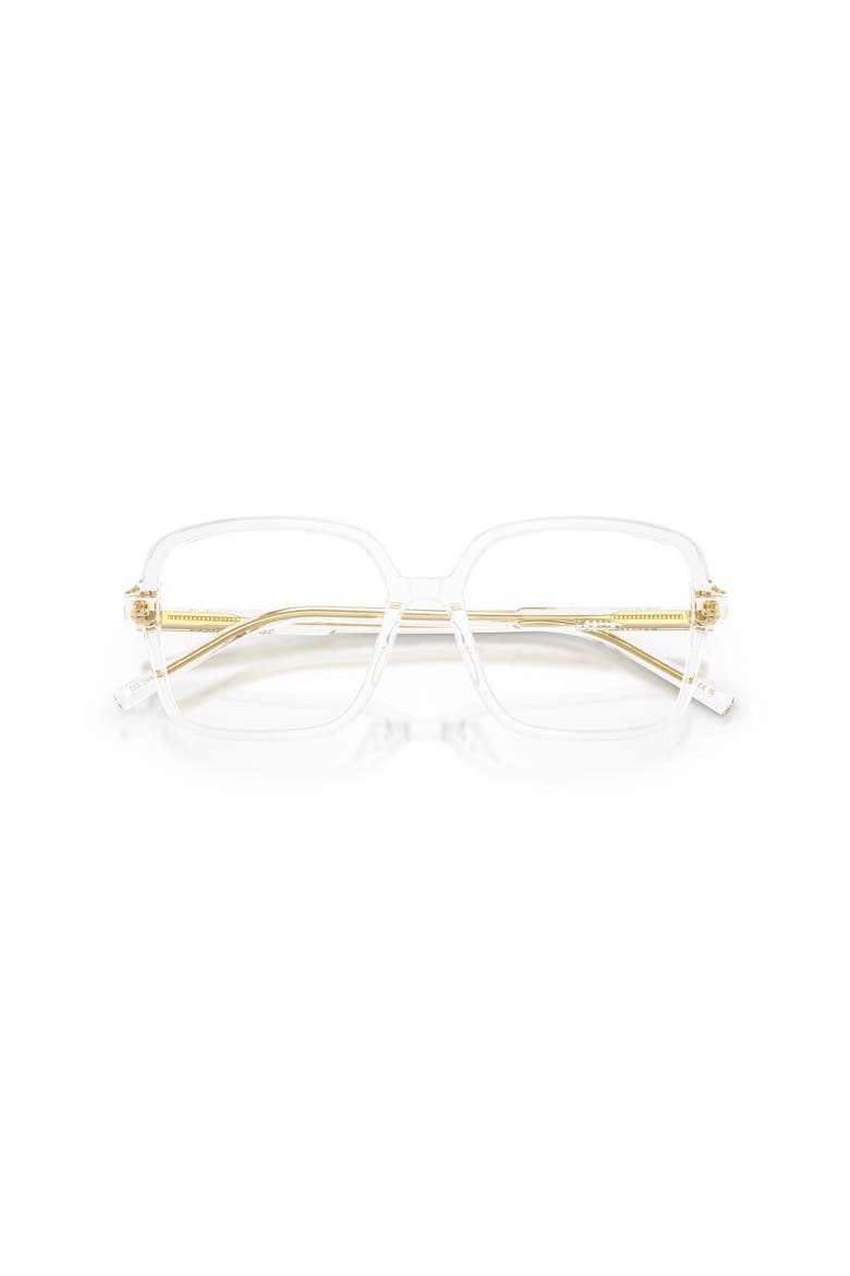 55mm Square optical glasses, Alternate, color, Transparent