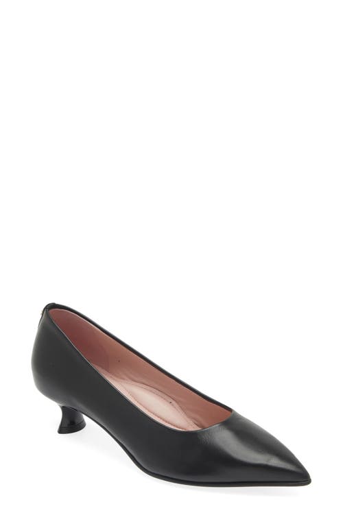 Naot Romy Pointed Toe Pump in Black Nappa Leather 