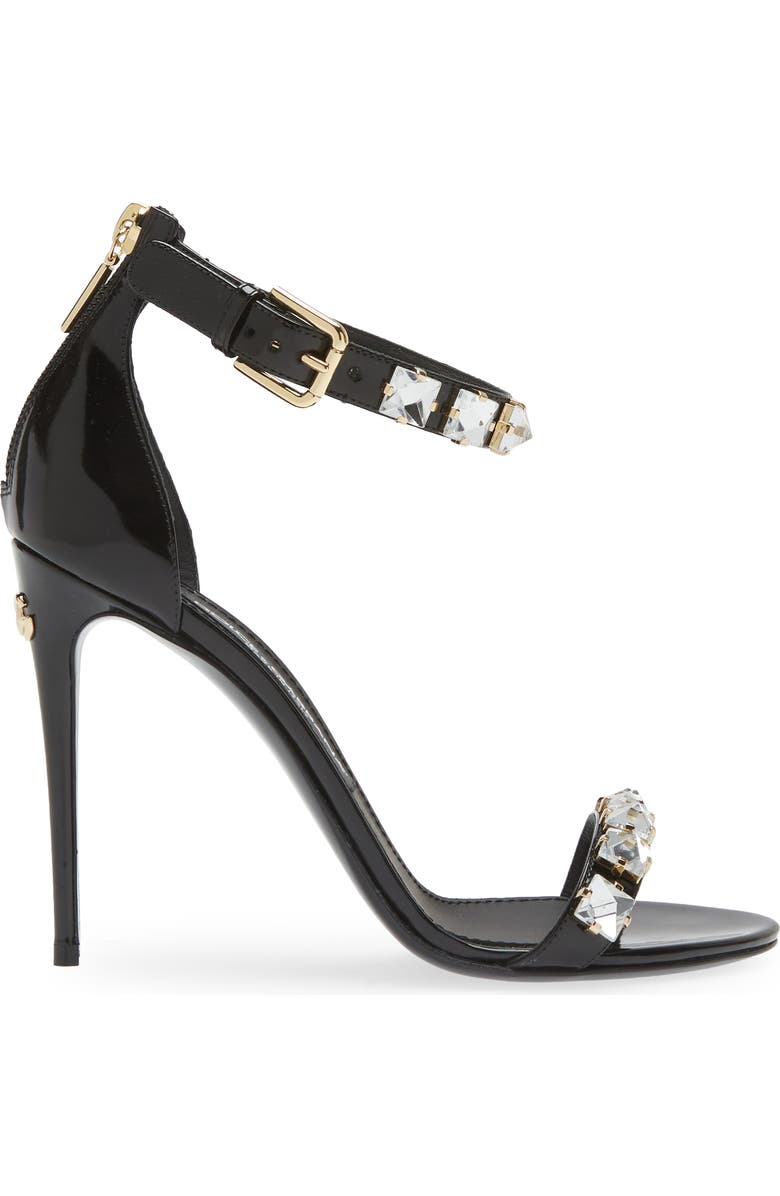 Dolce&Gabbana Strappy Crystal Embellished Sandal, Alternate, color,