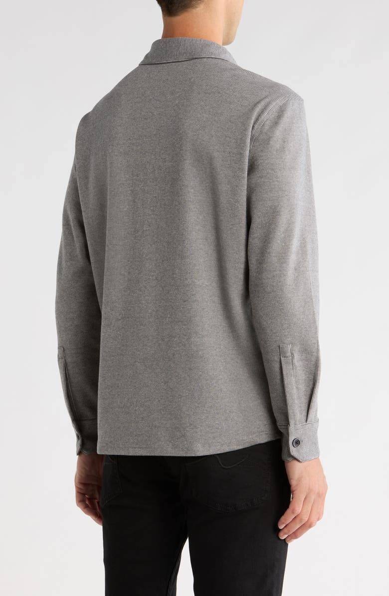 Robert Barakett Seybow Button-Up Overshirt, Alternate, color, Grey