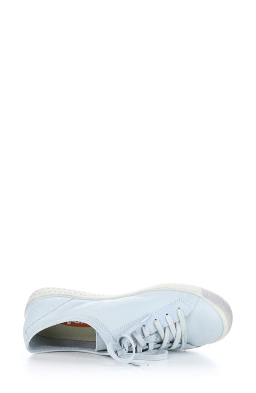 Softinos By Fly London Isla Sneaker In Light Blue Washed Leather