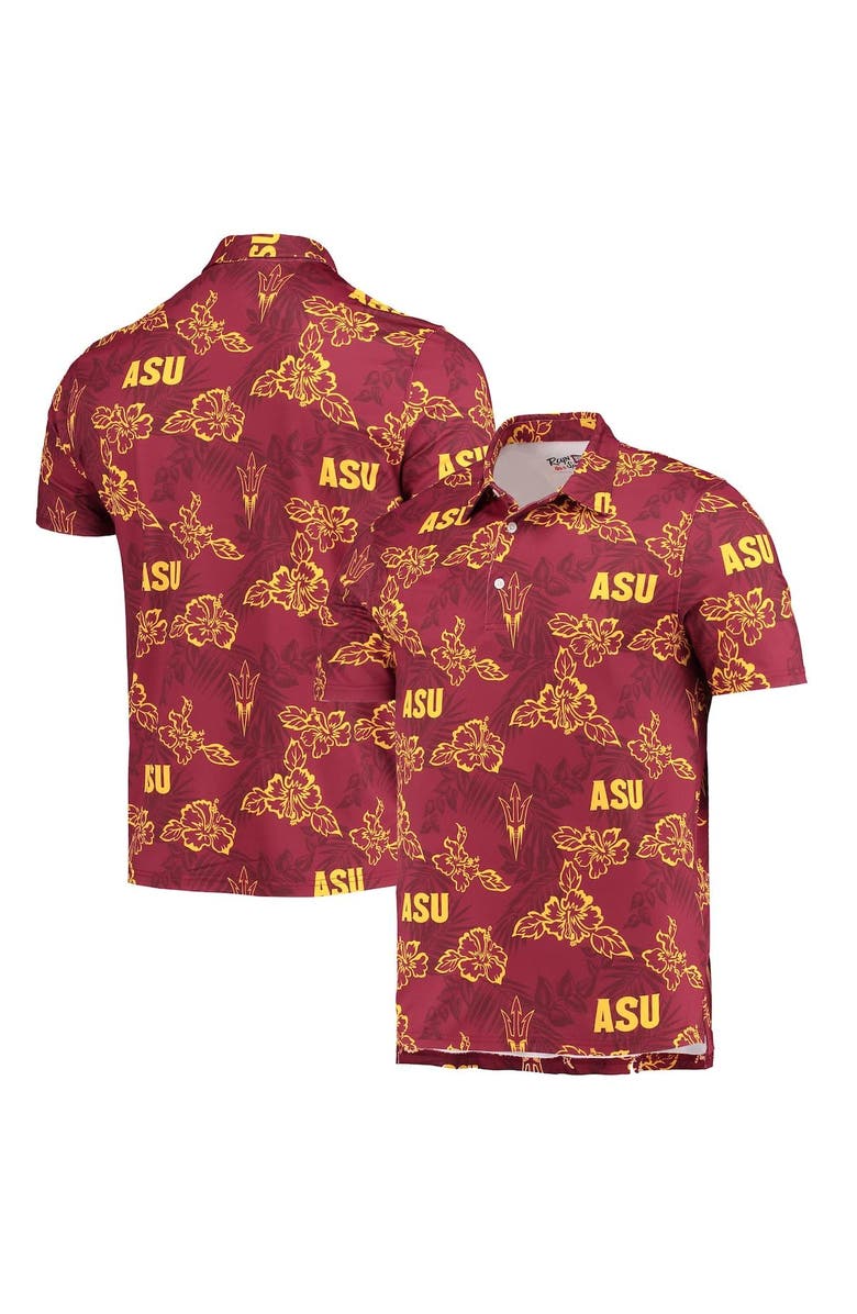 Reyn Spooner Men's Reyn Spooner Maroon Arizona State Sun Devils Performance Polo, Main, color, Maroon