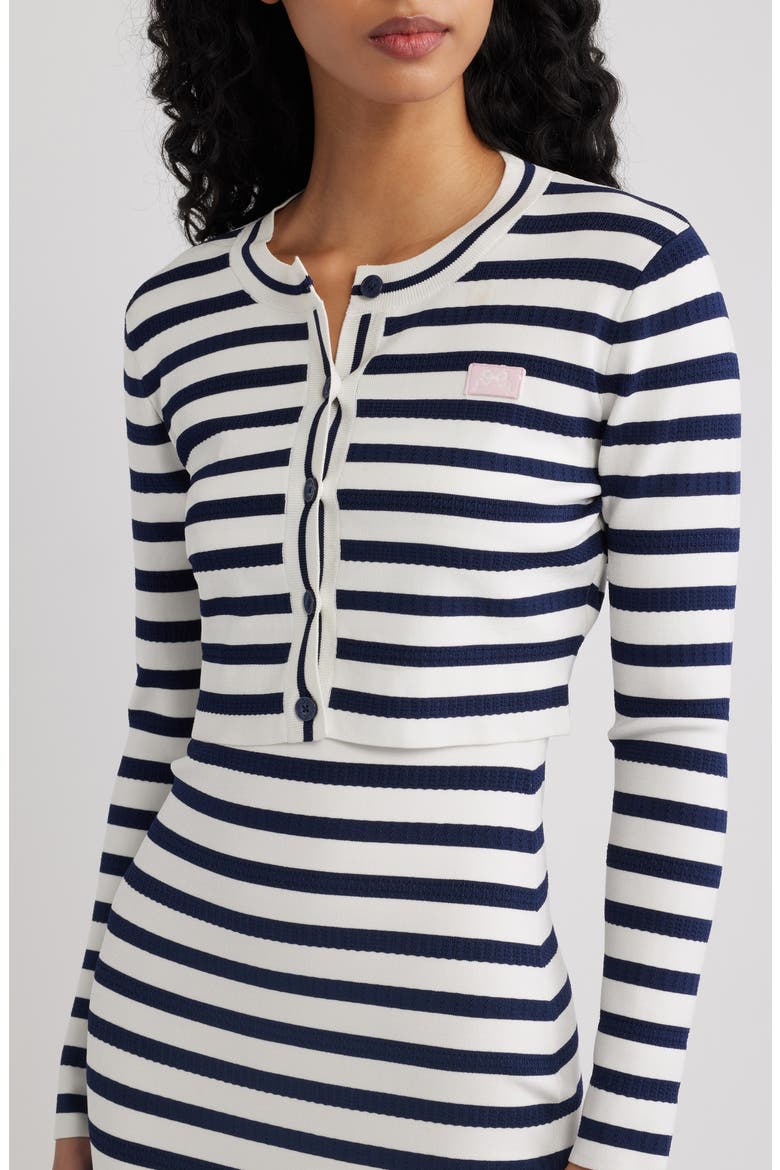 Avanette Crop Cardigan, Alternate, color, SAILOR NIGHT