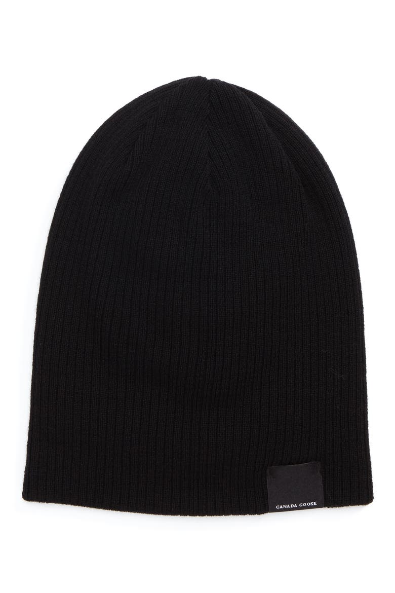 Reversible Tech Beanie, Main, color, BLACK/ IRON GREY