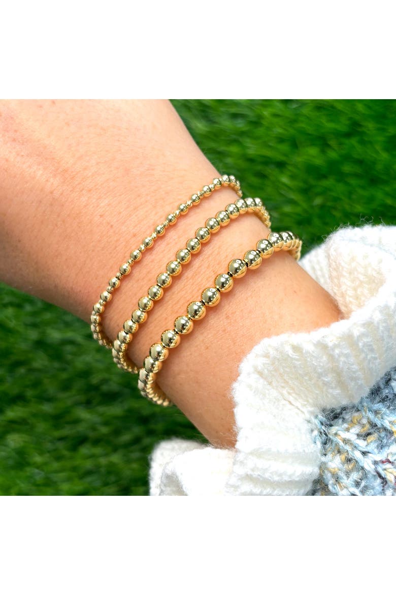Large Gold Ball Bead Bracelet, Alternate, color, Yellow Gold