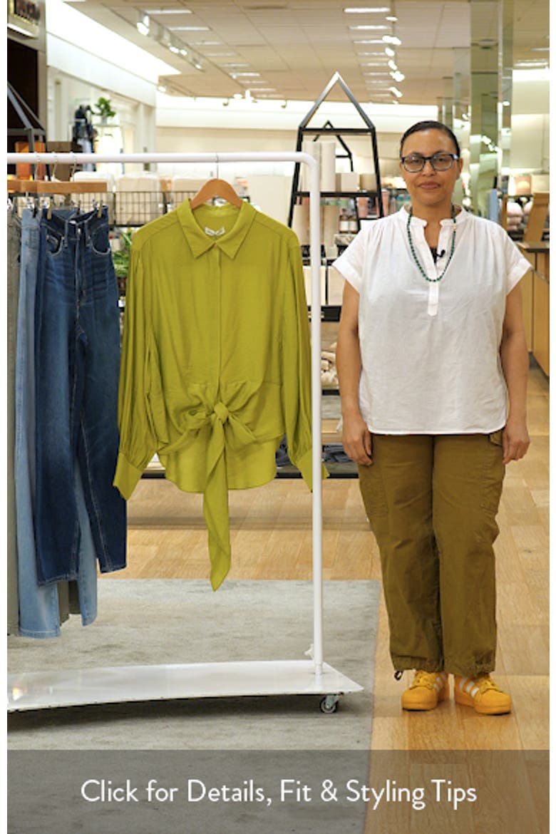 Rosa Tie Hem Button-Up Shirt video