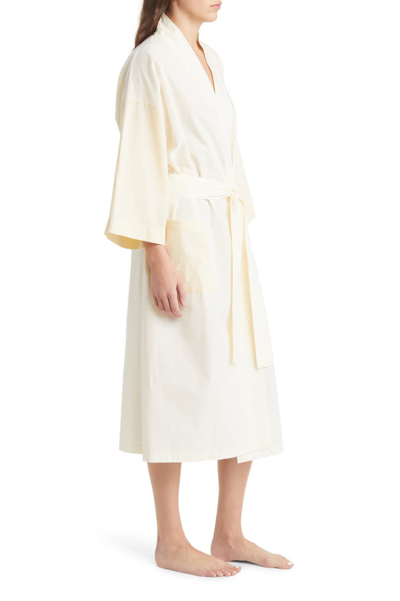 Duo Cotton Robe, Alternate, color, IVORY