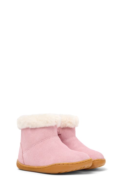 Camper Kids' Peu Cami First Walker Faux-fur Lined Bootie In Pink