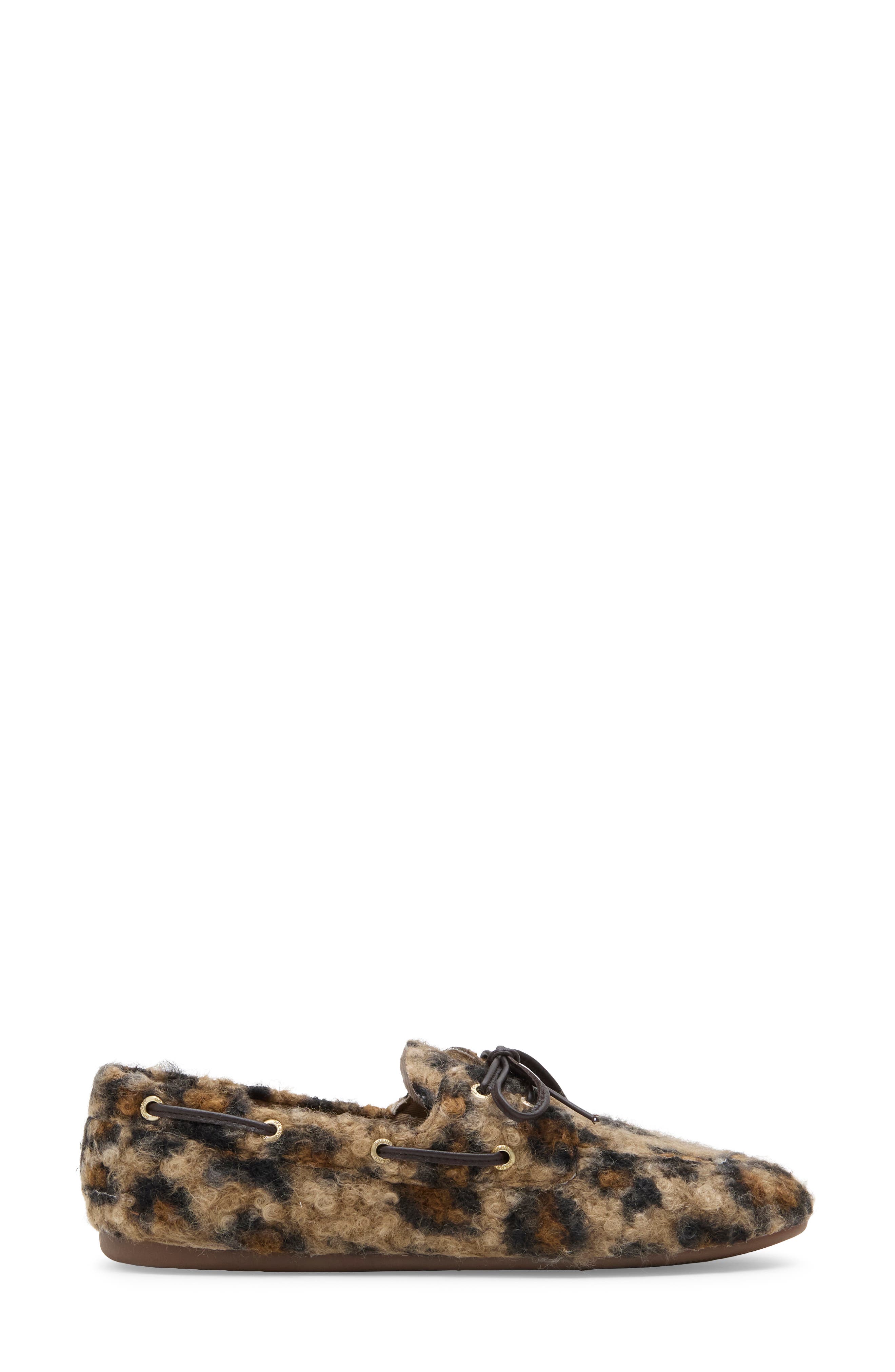 Slimboat Leopard Print Boat Shoe, Alternate, color, BROWN PRIMARY