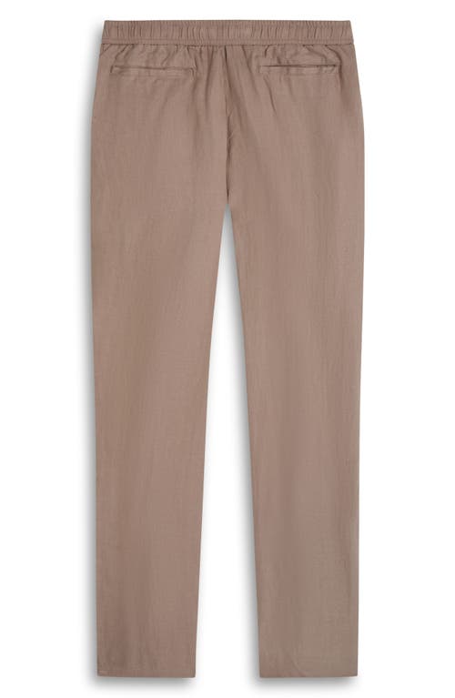 BUGATCHI BUGATCHI TRISTAN DRAWSTRING LINEN PANTS
